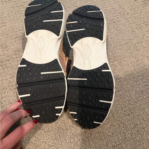 Tod's Beige Knit Slip-On Sneakers - Picture 5 of 6